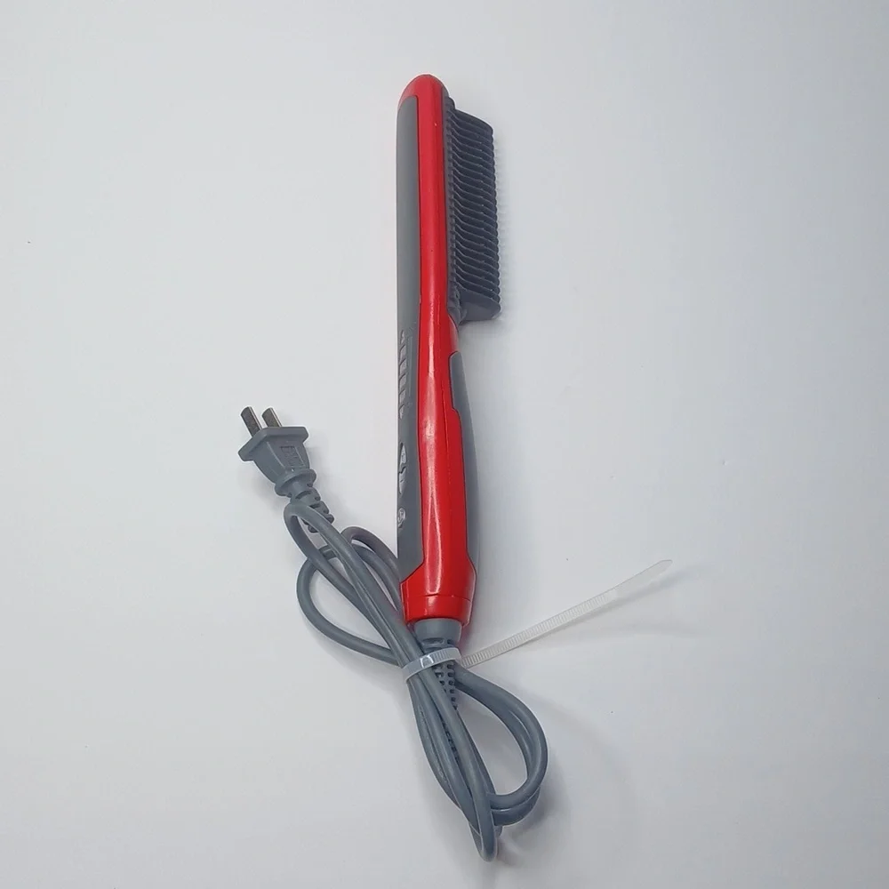 Hair‎ Straighter ASL-908 electric brush, which is also for straightening Beards